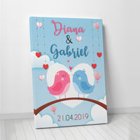 Thumbnail for Tablou Canvas Personalizat - Birds in Love