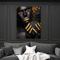 Thumbnail for Tablou Canvas - Black and Gold Pinnaple