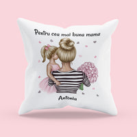 Thumbnail for Pernă personalizată cu text pentru mamă de fată