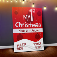 Thumbnail for Tablou Canvas Personalizat - My First Christmas
