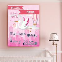 Thumbnail for Tablou Canvas Personalizat - It's a girl