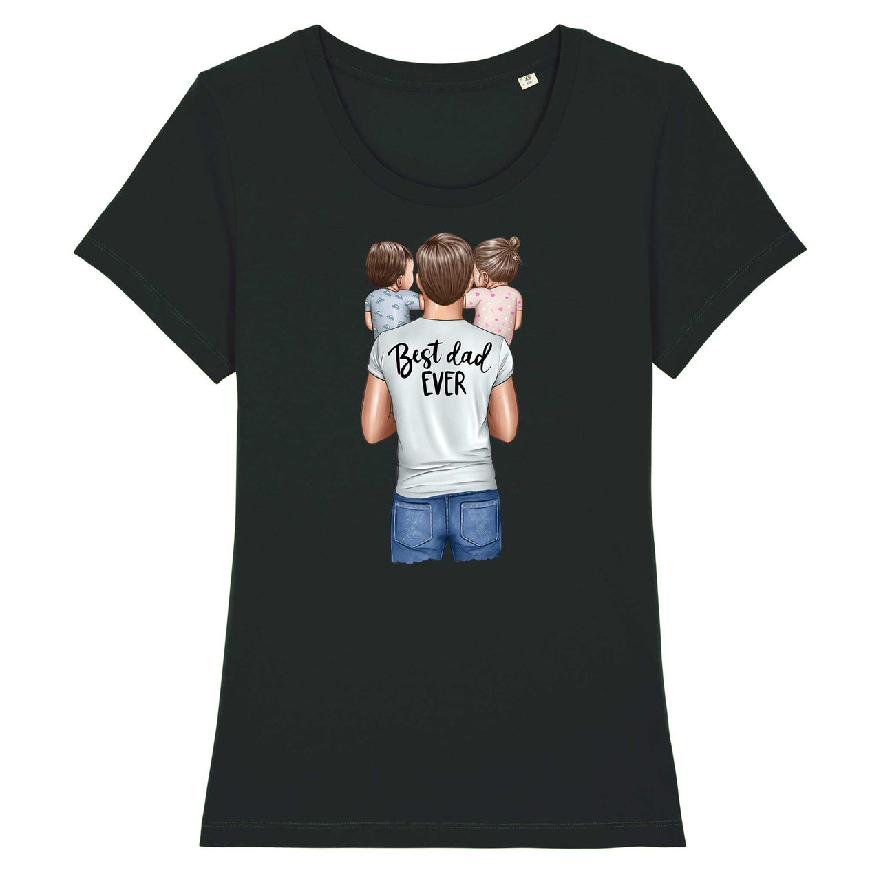 Tricou Damă - Best Dad of Baby Boy and Baby Girl