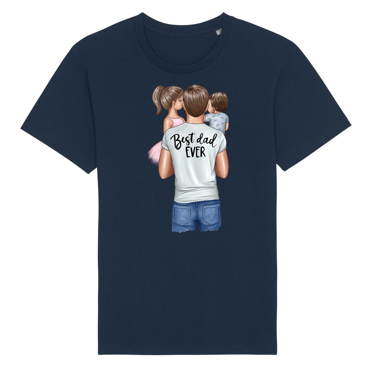 Tricou Unisex - Best Dad of Girl and Baby Boy