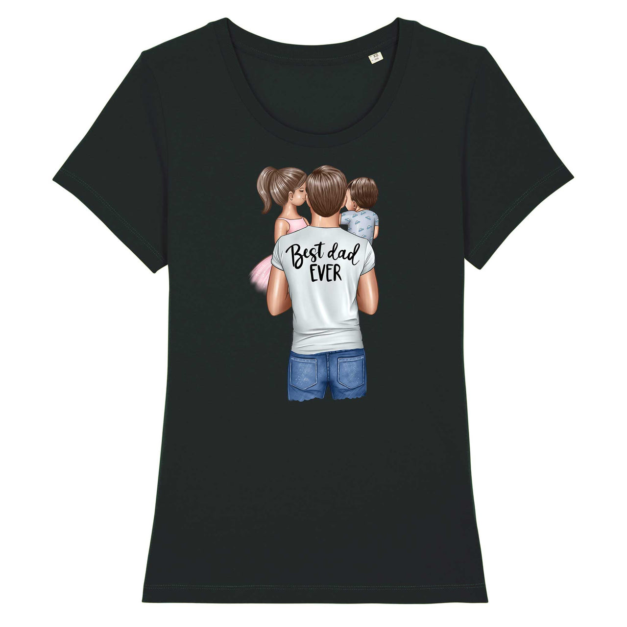 Tricou Damă - Best Dad of Girl and Baby Boy