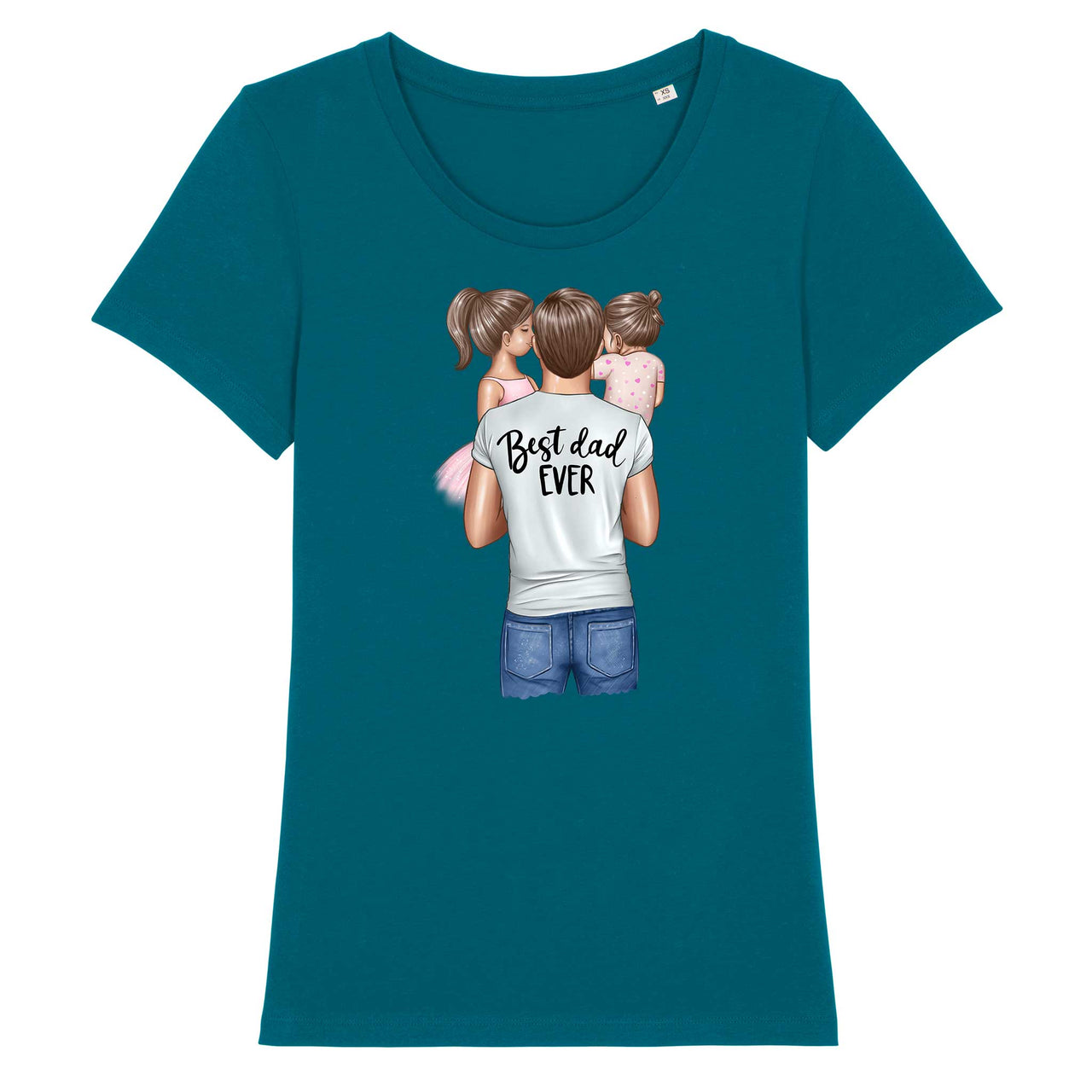 Tricou Damă - Best Dad of Girl and Baby Girl