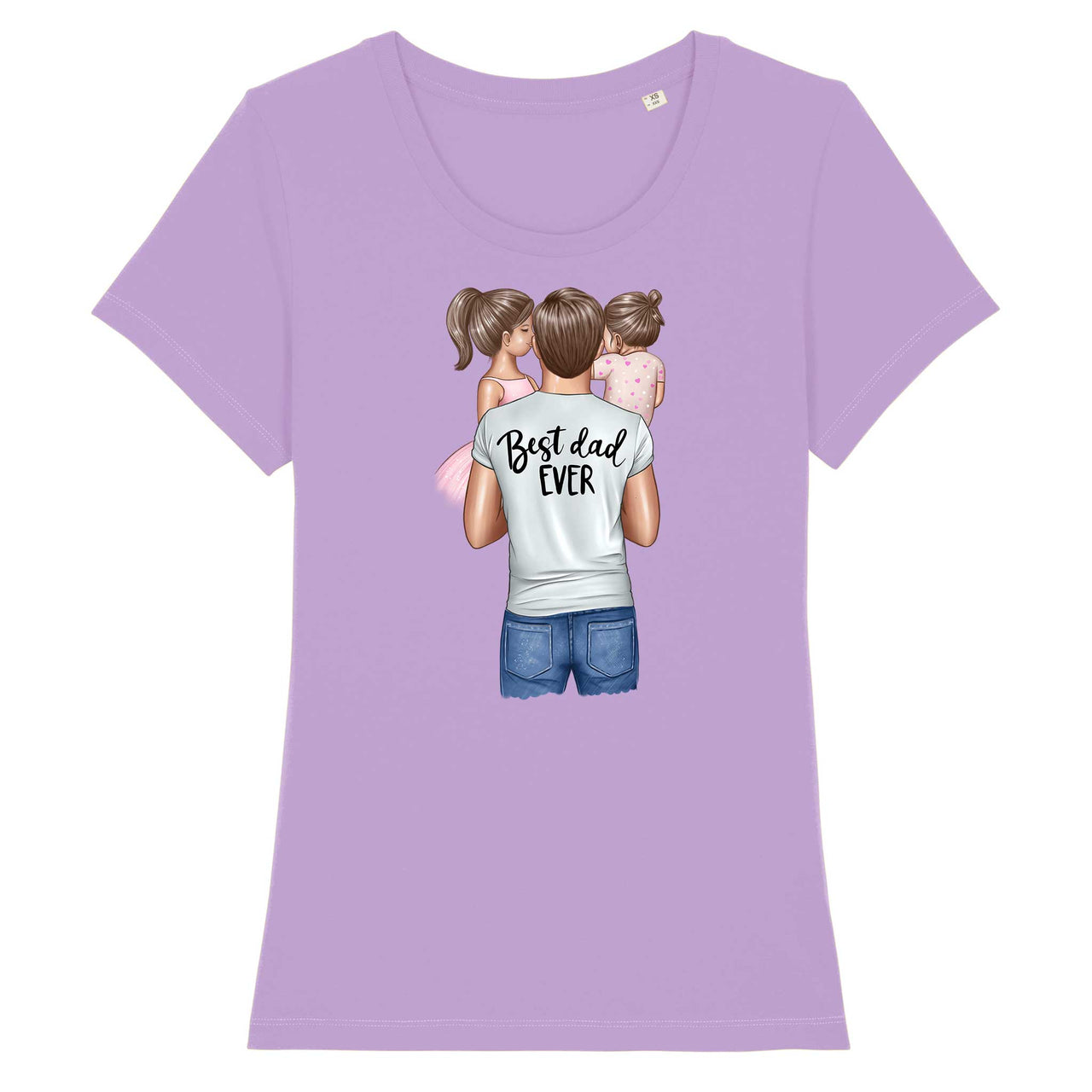 Tricou Damă - Best Dad of Girl and Baby Girl