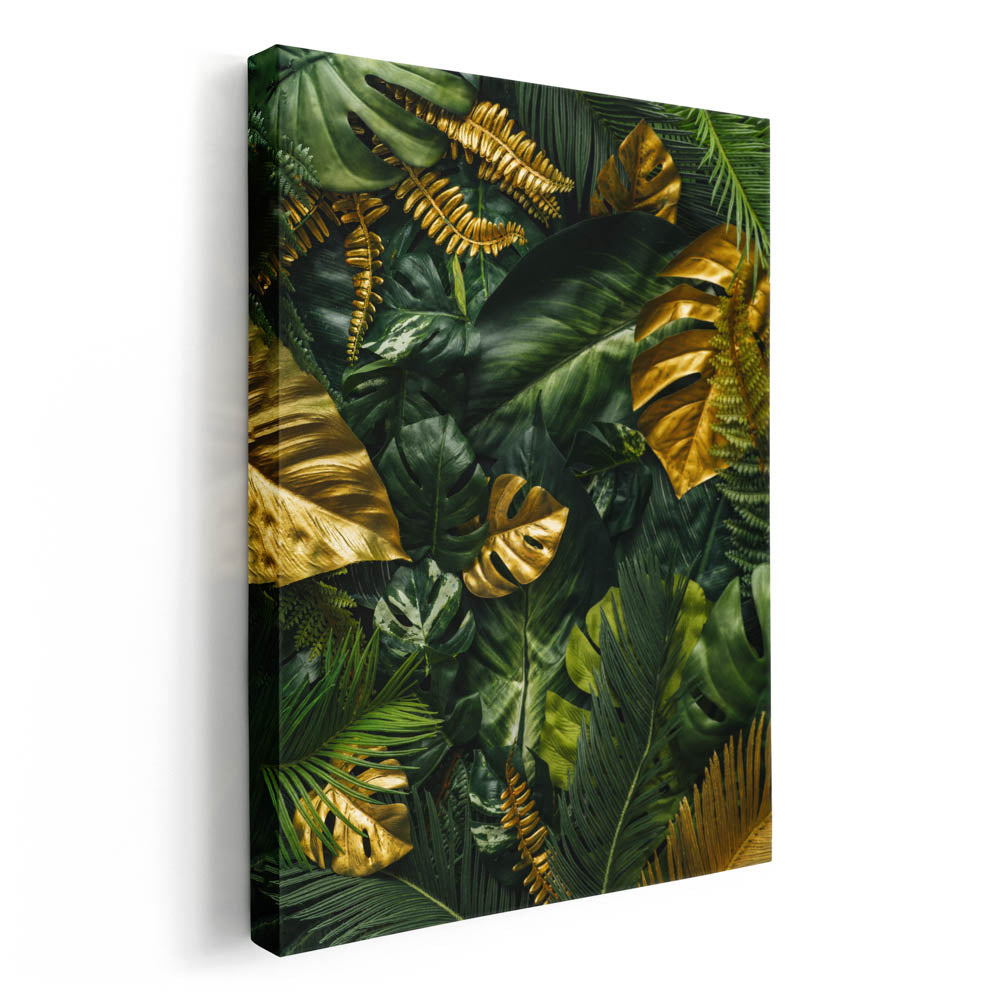 Tablou Canvas - Gold and Green