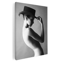 Thumbnail for Tablou Canvas - Lady with hat