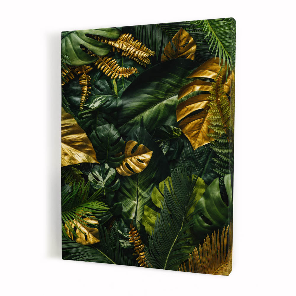 Tablou Canvas - Gold and Green