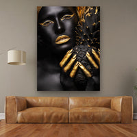Thumbnail for Tablou Canvas - Black and Gold Pinnaple