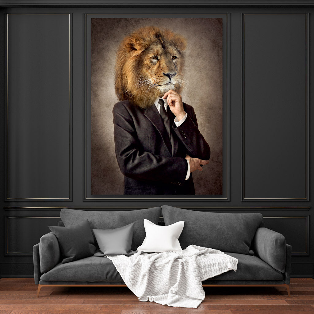 Tablou Canvas - Lion Boss