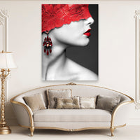 Thumbnail for Tablou Canvas - Red Earrings