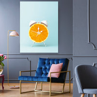 Thumbnail for Tablou Canvas - Orange O'clock