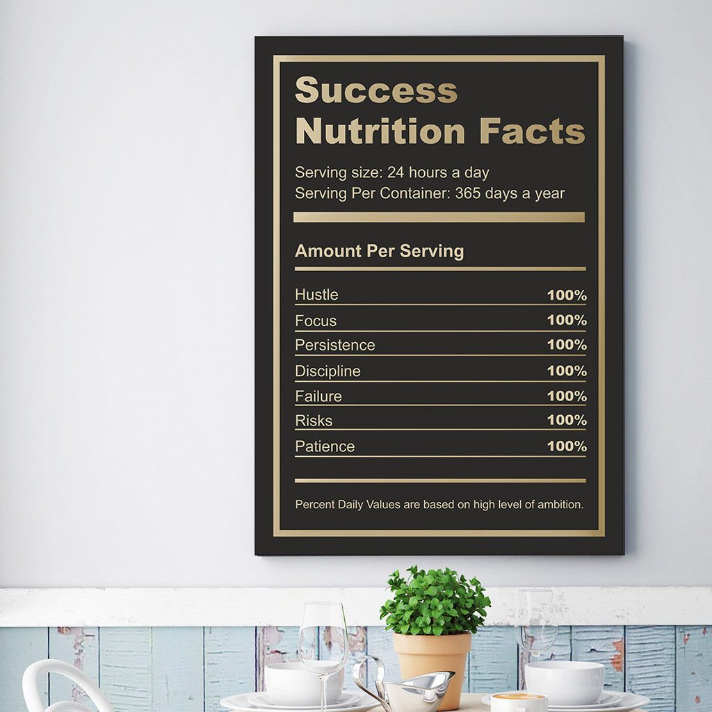 Tablou Canvas - Nutrition Facts