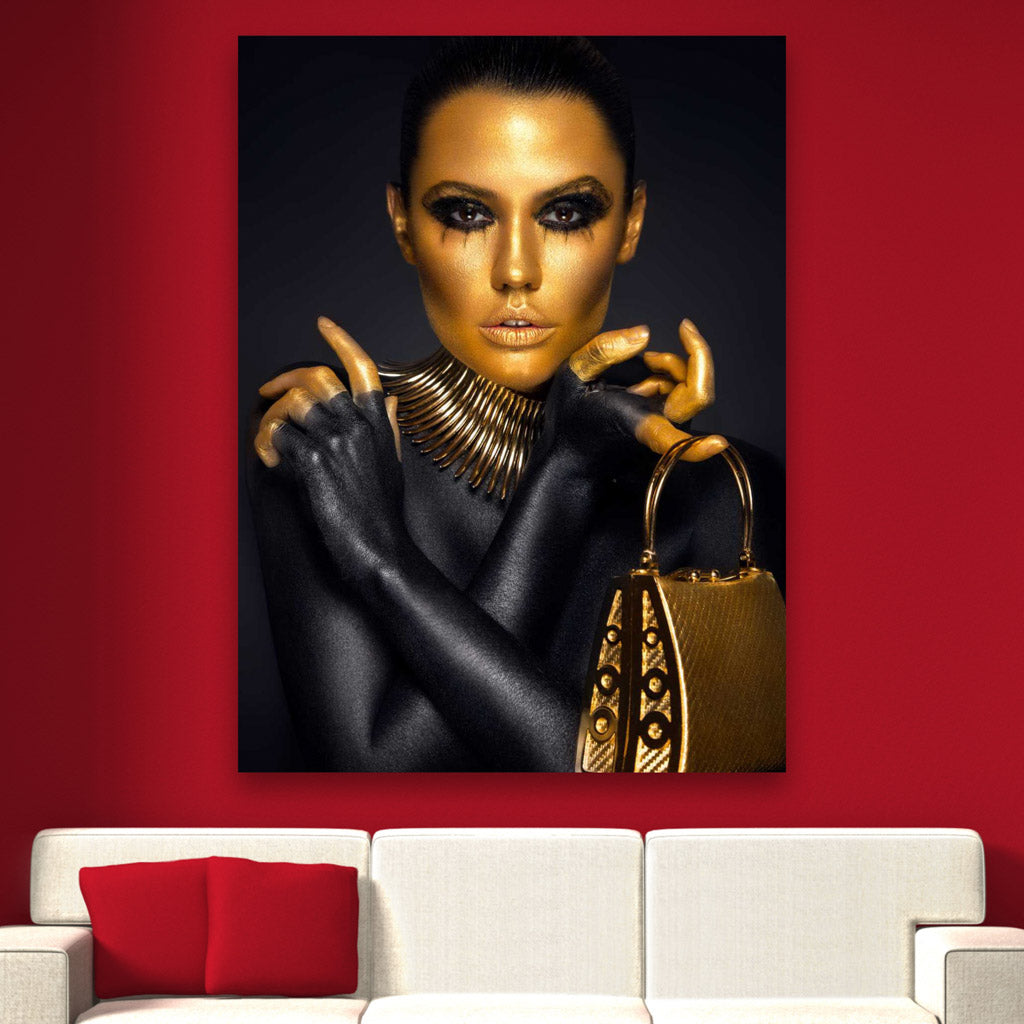 Tablou Canvas - Gold Glamour Fashion