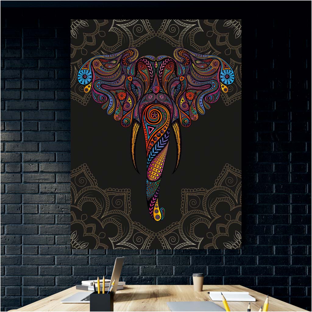 Tablou Canvas - Rainbow Elephant