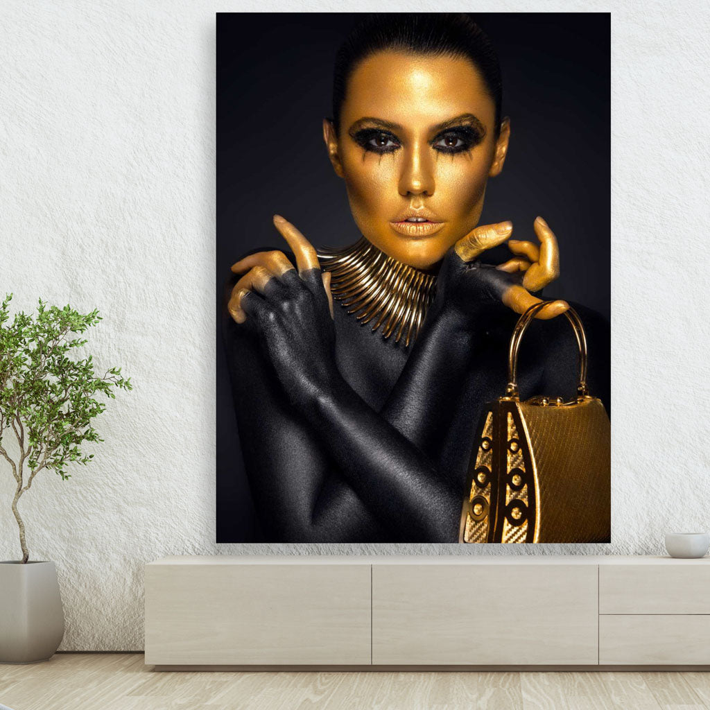 Tablou Canvas - Gold Glamour Fashion