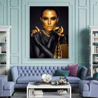 Thumbnail for Tablou Canvas - Gold Glamour Fashion