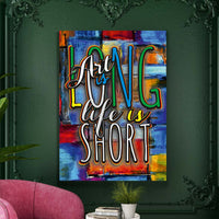 Thumbnail for Tablou Canvas - Art is long, life is short