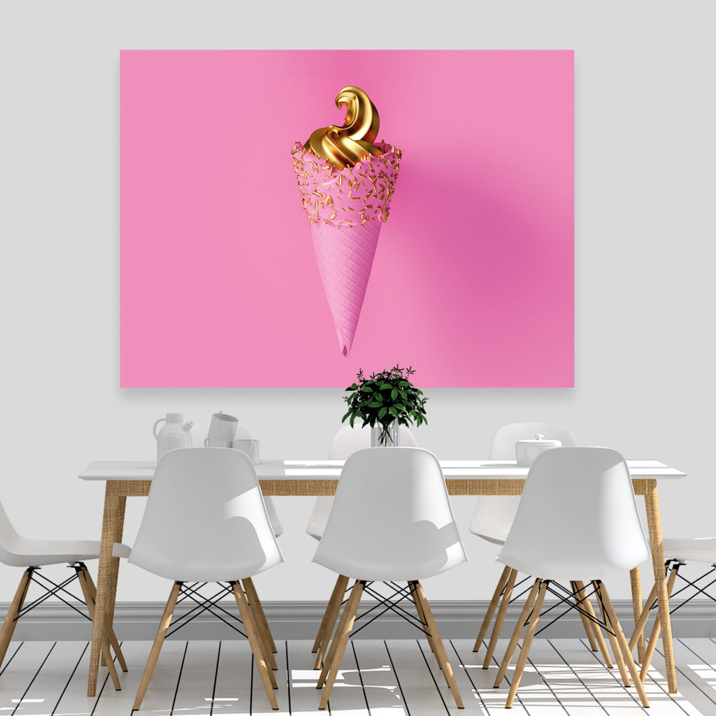 Tablou Canvas - Pink ice cream