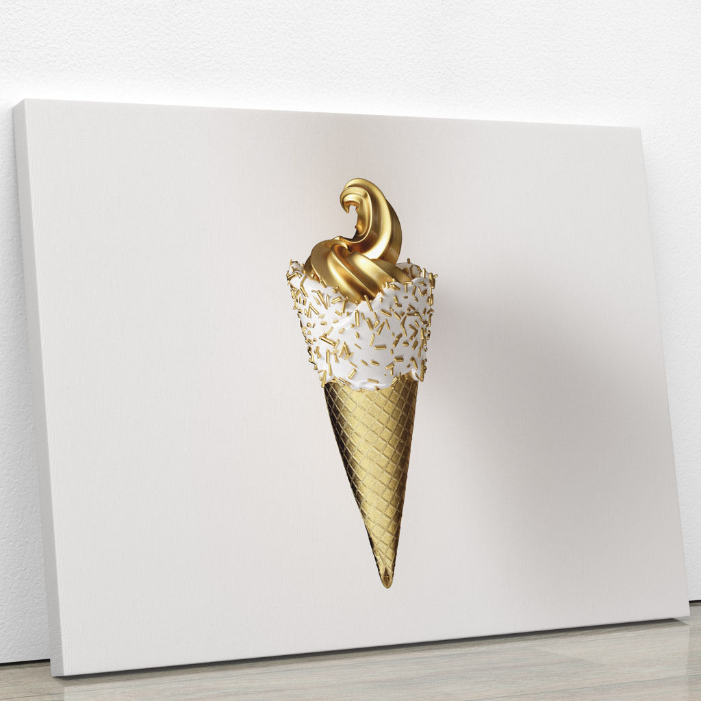 Tablou Canvas - White ice cream