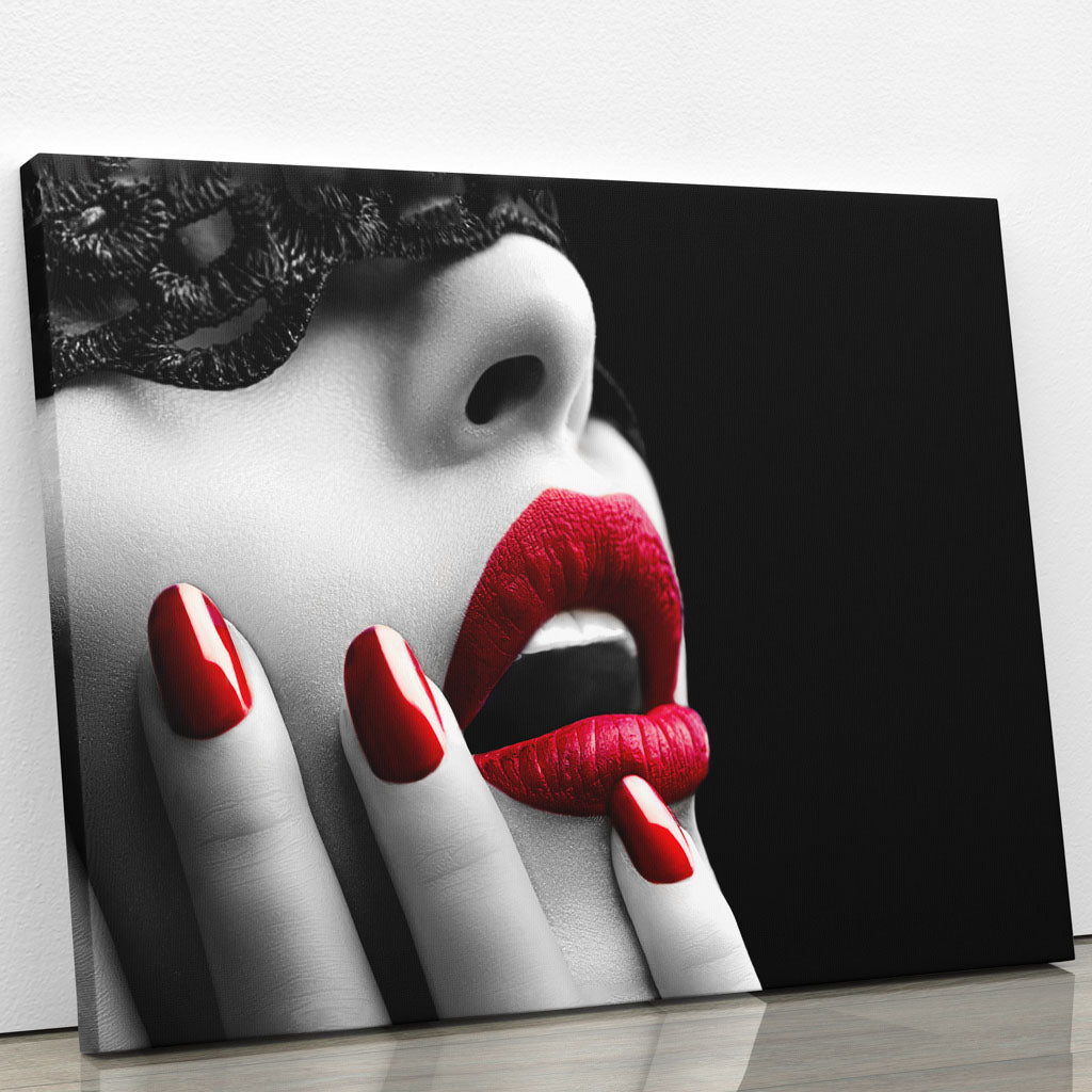 Tablou Canvas - Red lips