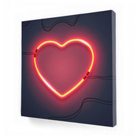 Thumbnail for Tablou Canvas Personalizat - Square neon heart
