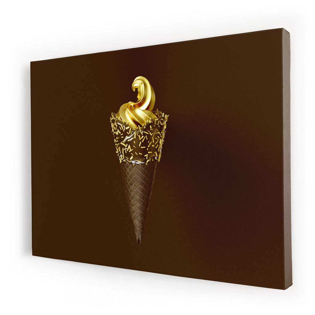 Tablou Canvas - Black ice cream