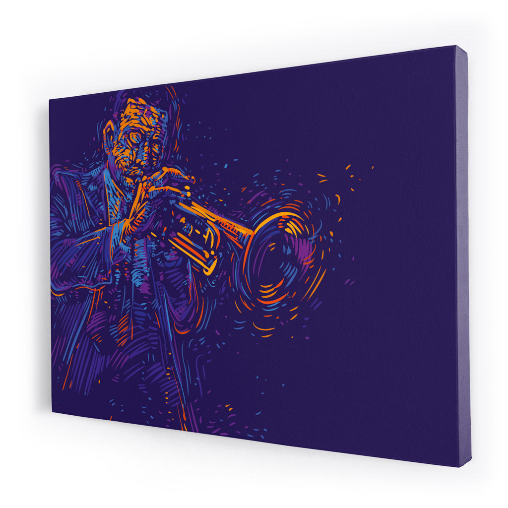 Tablou Canvas - Neon Trumpets