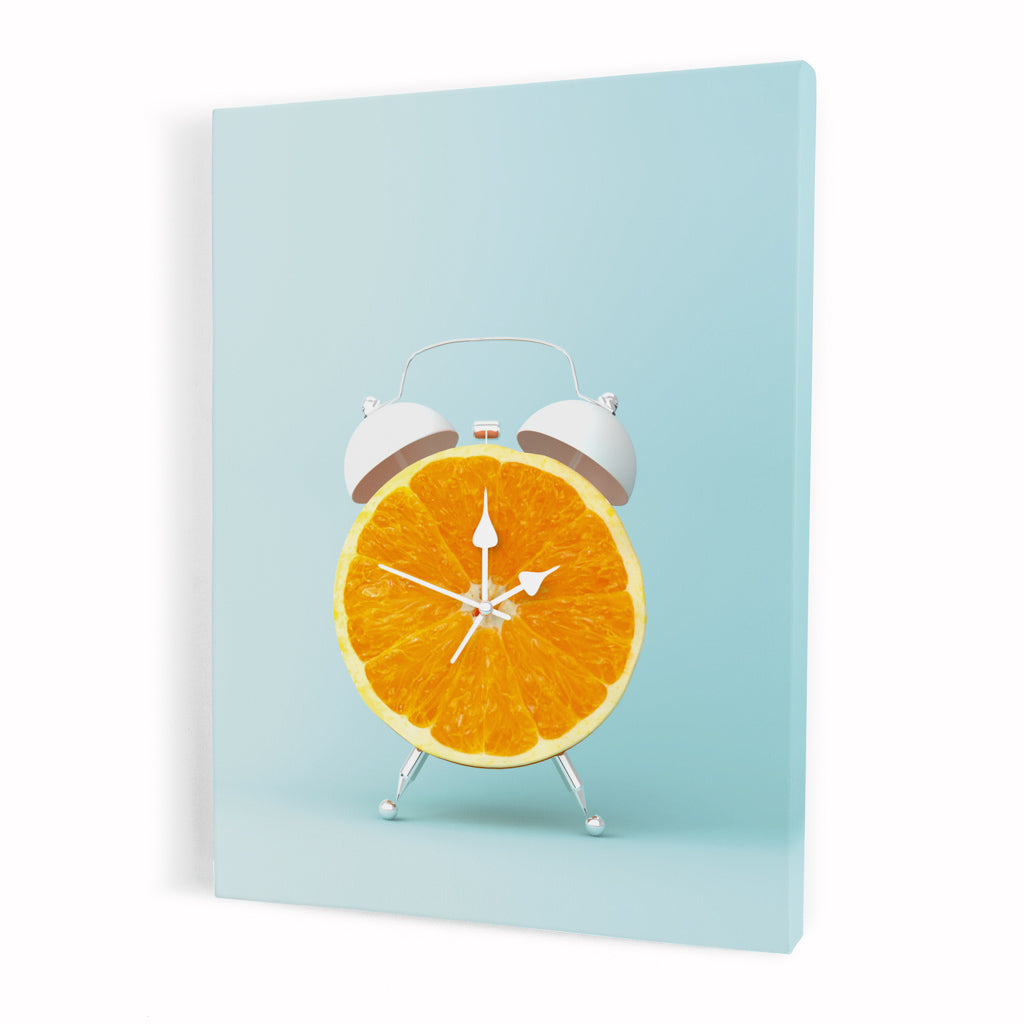 Tablou Canvas - Orange O'clock