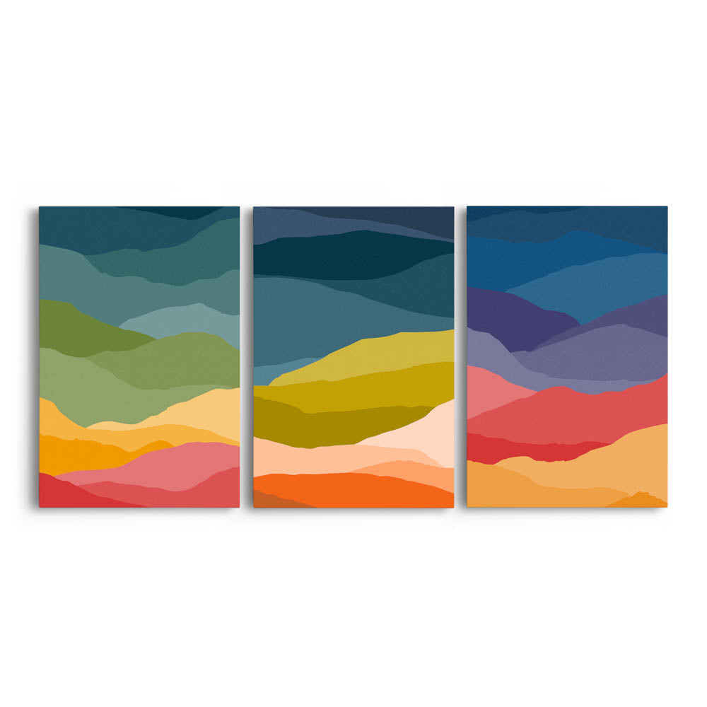 Tablou Multicanvas 3 Piese - Colors