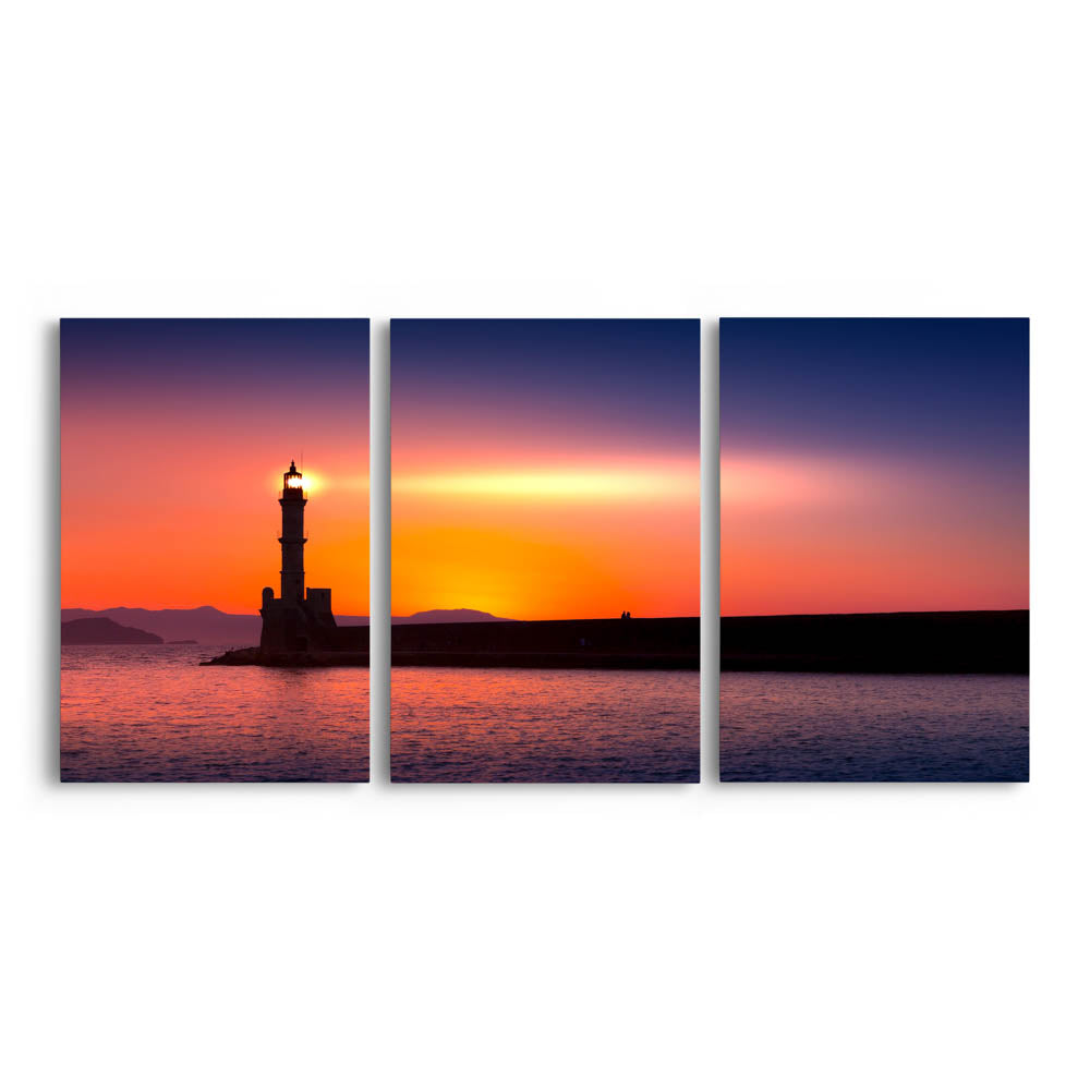 Tablou Multicanvas 3 Piese - Shining Lighthouse