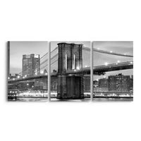 Thumbnail for Tablou Multicanvas 3 Piese - Bridge Brooklyn
