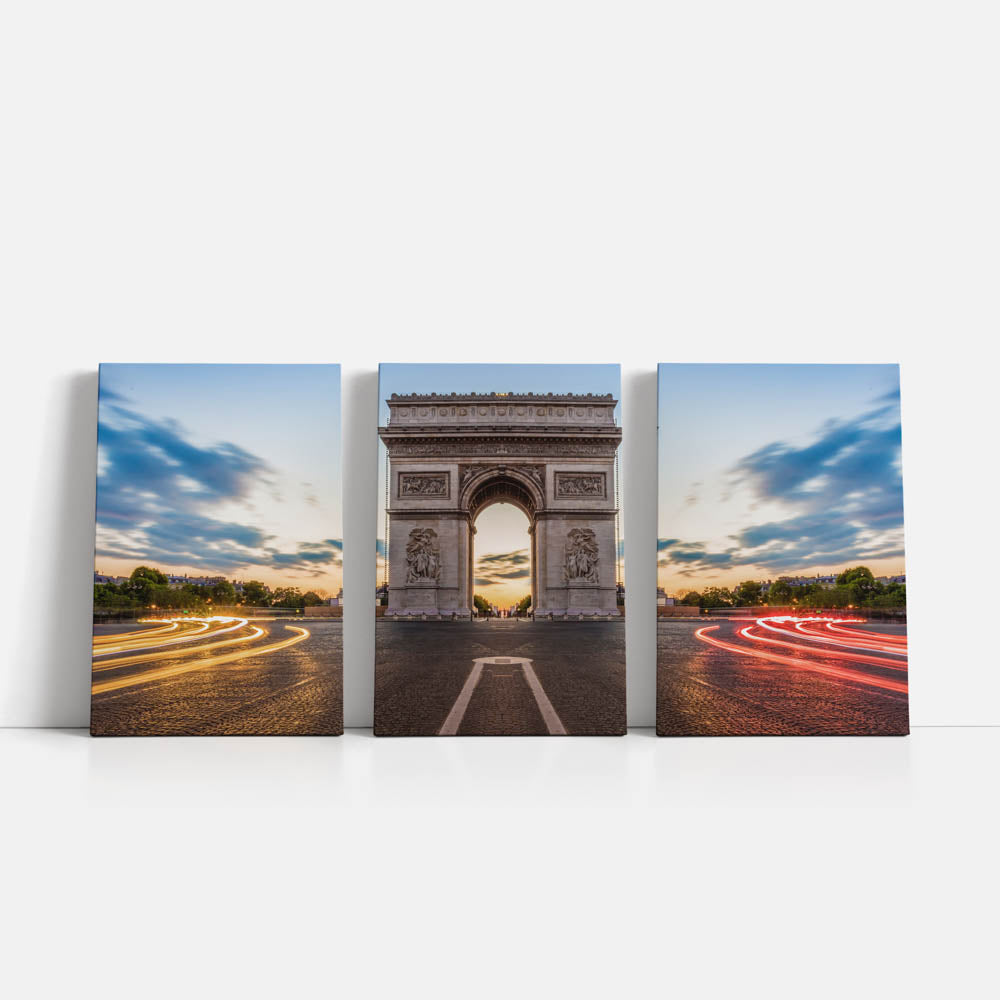 Tablou Multicanvas 3 Piese - Champs-Elysees