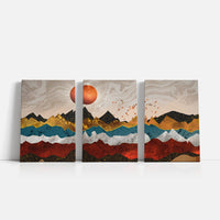 Thumbnail for Tablou Multicanvas 3 Piese - The Precious Mountains