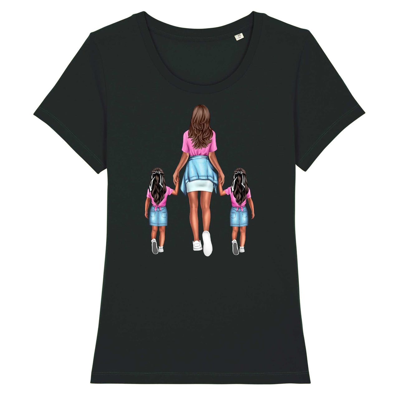 Tricou Damă -  Mamă de Fete Gemene