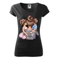 Thumbnail for Tricou Damă Pure - Mom of Boy and Girl