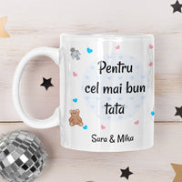 Thumbnail for Cană personalizată cu nume pentru tată de fete