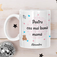 Thumbnail for Cană personalizată cu text pentru mamă de băieţel
